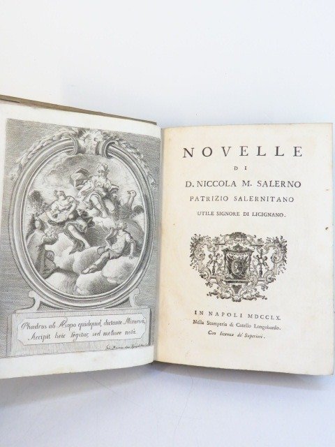 Niccola Maria Salerno - Novelle di D. Niccola M. Salerno patrizio Salerno patrizio Salernitano - 1760