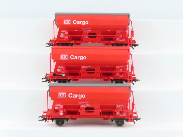 Roco H0 - 44188 - Coffret de wagon de marchandises - Jeu de 3 auto-déchargeurs type Tdgs-v - DB Cargo