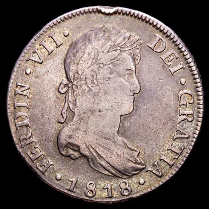 Koninkrijk Spanje. Fernando VII (1813-1833). 8 Reales - 1818 NG-M.- Guatemala.