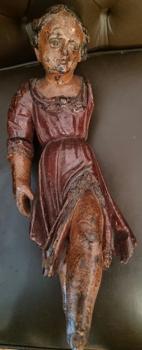 Santo, Scultura, (46 cm.) - Legno, Policromia - 18°/19° secolo