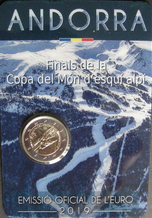 Andorra. 2 Euro 2019 "Ski"  (Ohne Mindestpreis)