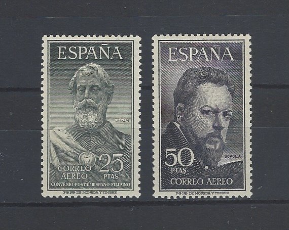 Spanje 1951 - Legazpi and Sorolla complete set - well centred - No Reserve Price - Edifil nº 1124/1125
