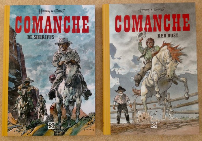 Comanche - Sherpa bundeling 1 & 3 - Red Dust & De sheriffs - 2x op groot formaat - Oplage: 666 ex. - Cartonné - EO - (2018/2020)
