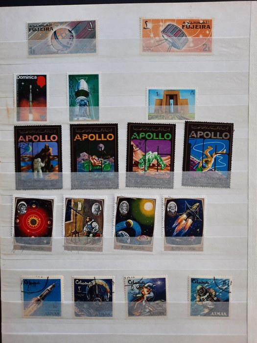 voyage dans l'espace - Cancelled topical collection (+ some MNH) with lots of different countries in stock book - Michel