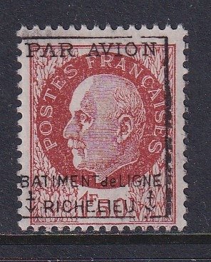 France 1943 - Military airmail stamp Richelieu