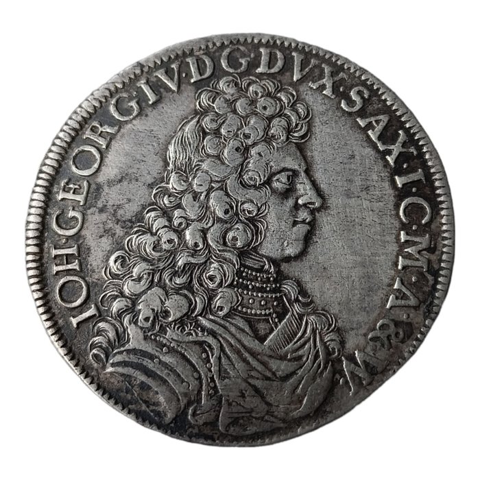 Germany, Saxony. Johann Georg IV (1691-1694). 2/3 Thaler (taler) 1692 IK