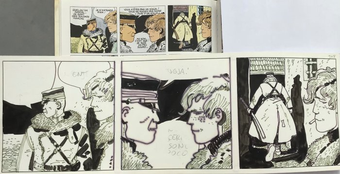 Hugo Pratt Original Strip «La Jeunesse de Corto» - (1981)