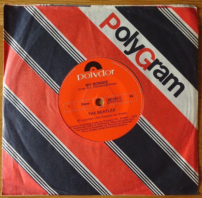Beatles - My Bonnie -  Australian/ NZ  Pressing - 45 rpm Single - Réédition - 1985/1985
