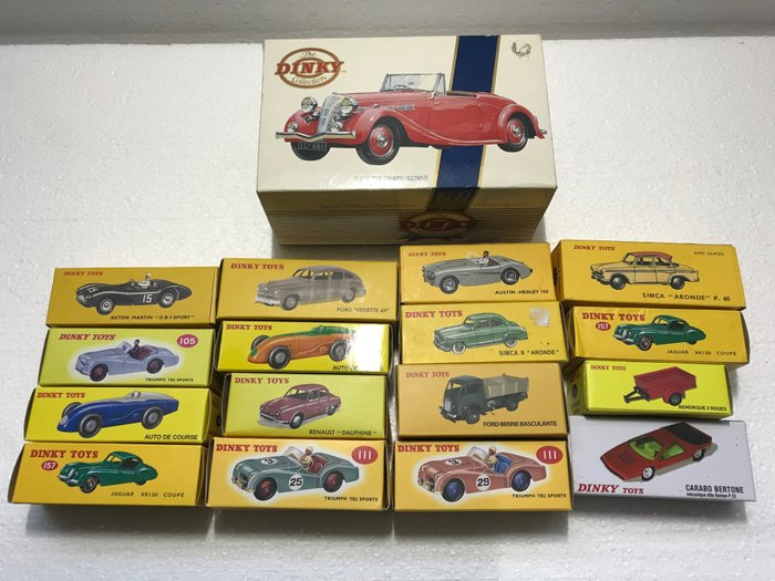 Atlas-Dinky Toys - 1:43 - 16x Dinky-Atlas Models, 1x Dinky-Matchbox Model