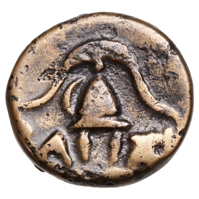 Kings of Macedonia. Demetrius I Poliorcetes (306-283 BC). Æ Pella. Schild, Helm