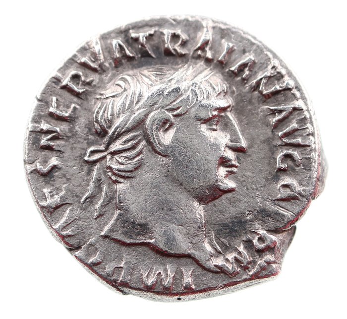 Roman Empire. Trajan (AD 98-117). AR Denarius,  101-102 AD