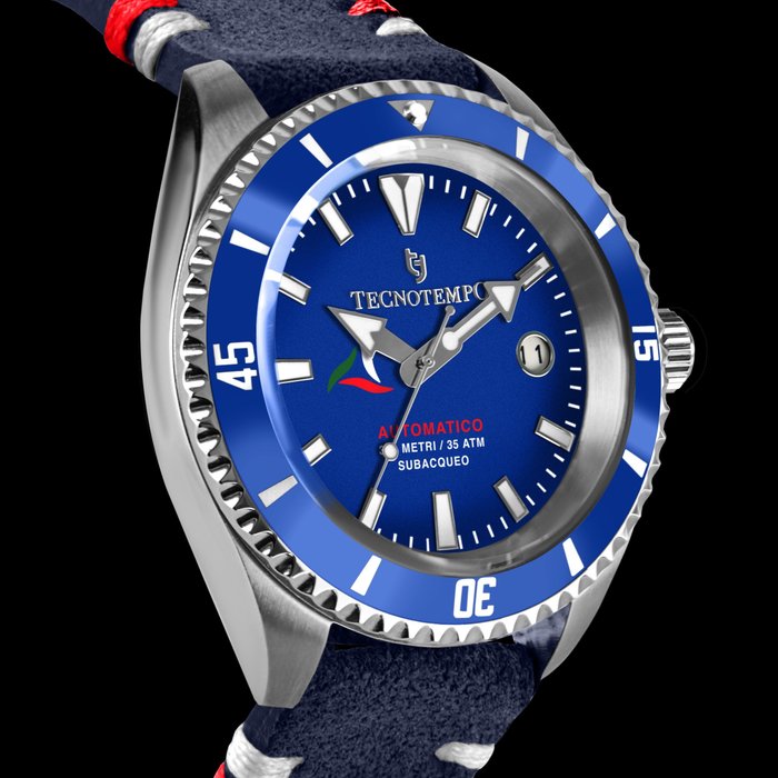 Preview of the first image of Tecnotempo - - Diver's 350M WR - - TT.350P.BB (Blue) - Men - 2022.