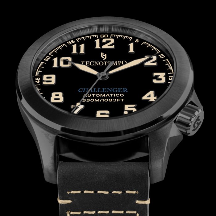 Tecnotempo® - Automatic 330M WR "Challenger" - Limited Edition - - TT.330.ACHB (All Black) - Herre - 2011-nå