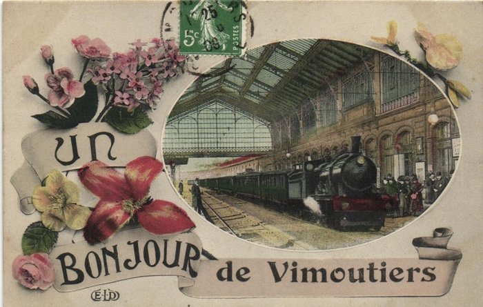 France - Souvenir de ...... and Bonjour de .... - Incl. Big letters - Postcards (Collection of 80) - 1900-1940