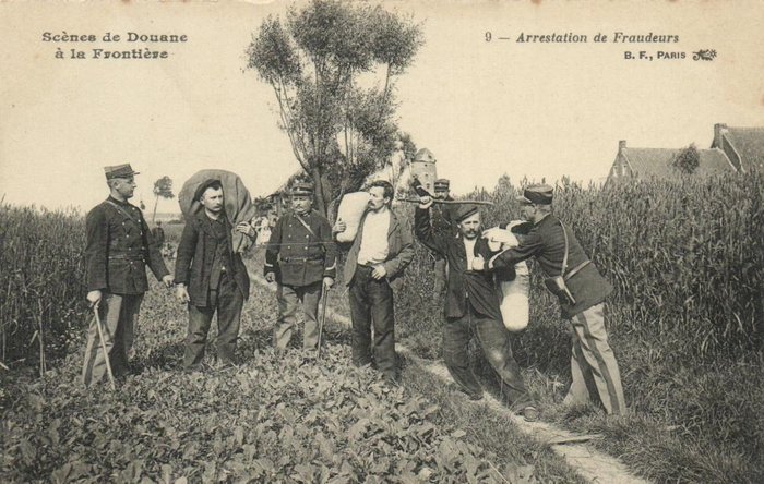 Frankrijk - Douane / Grensbewaking - Veelal Frankrijk - o.a. Elsas, Italiaanse Grens e.tc. - Ansichtkaarten (Collectie van 44) - 1900-1960