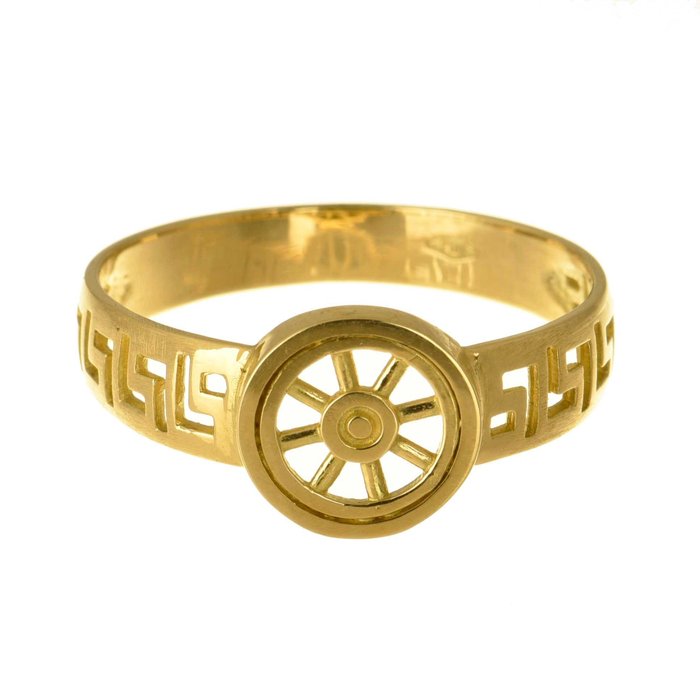 18 kt. Yellow gold - Ring Jewellery Antique & Vintage Mens Jewellery for sale  