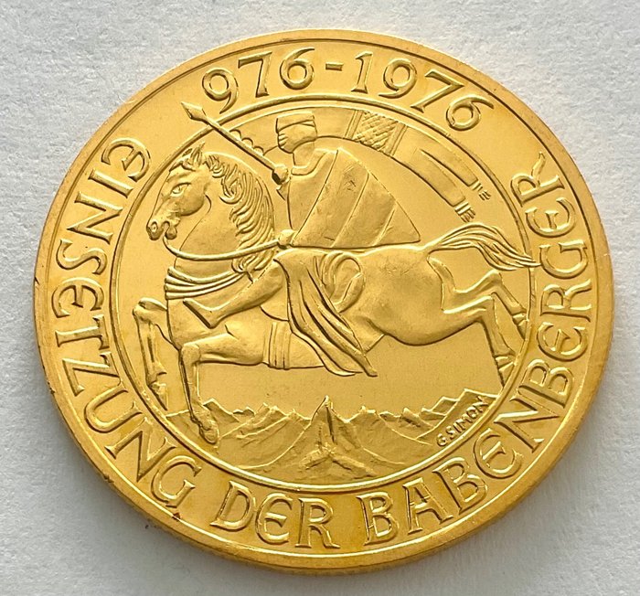 Autriche. 1.000 Shilling 1976 - Babenberger Dynasty Millenium
