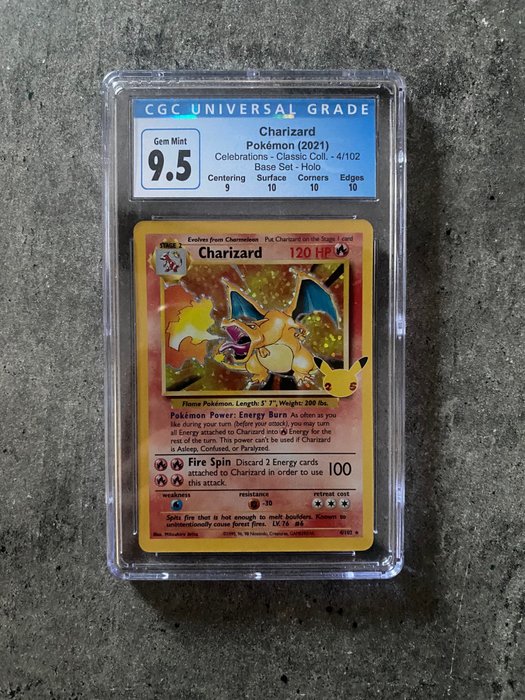 The Pokémon Company - Graded Card CGC 9.5 Charizard  CEL BS 4 Celebrations - 2021