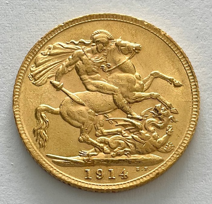 Royaume-Uni. Sovereign 1914 - Georg V.