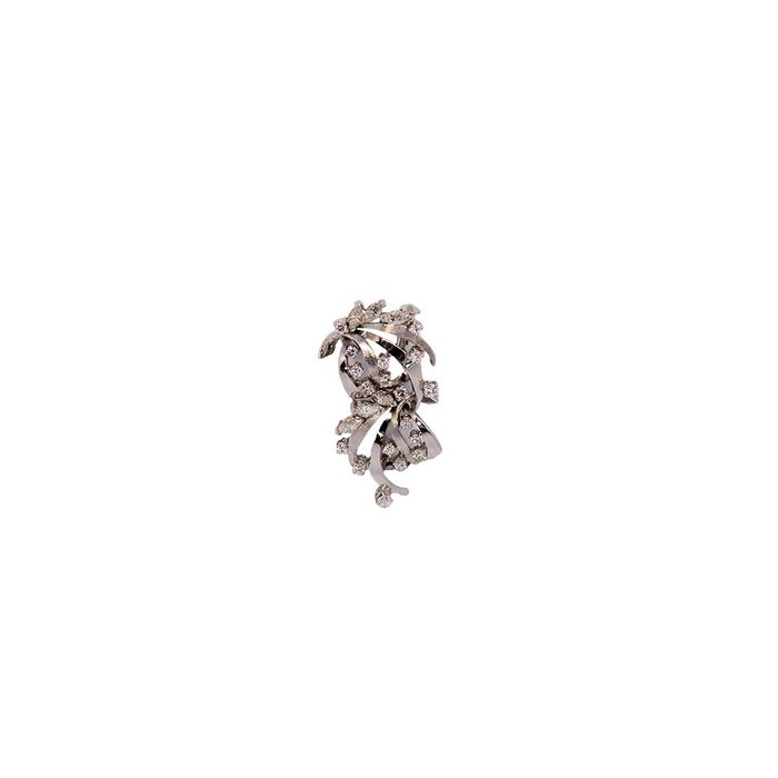 Image 2 of 18 kt. White gold - Brooch - 1.12 ct
