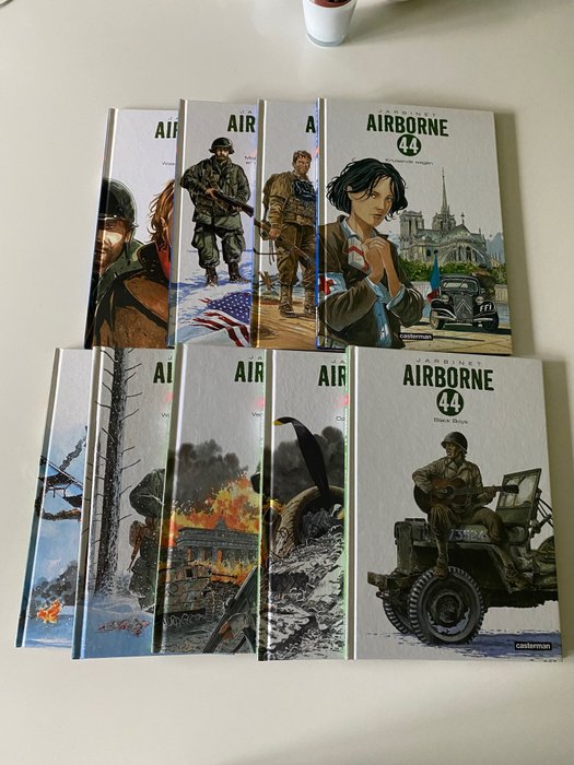 Airborne 44 dl. 1 t/m 9 - Volledige reeks - Hardcover - Eerste druk