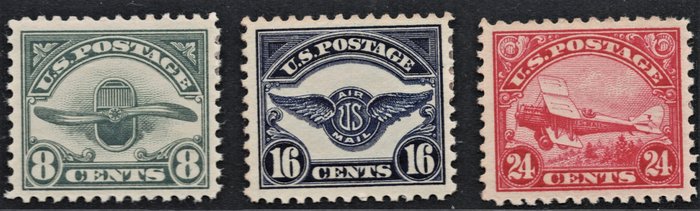 États-Unis d'Amérique 1923 - Série Poste Aérienne - Y&T PA 4/6