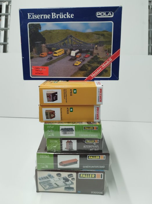 Faller, Pola, Vollmer N - 232206/232365/232334/232547/47633/47632/371 - Scenery - 7 different construction sets