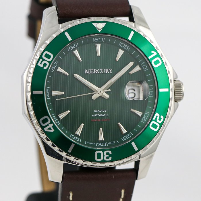 Preview of the first image of MERCURY - NEW MODEL - SEADIVE - Automatic Swiss Watch - MEA481-SL-12 "NO RESERVE PRICE" - Men - 201.