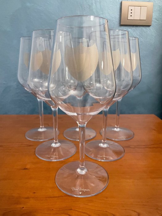 Pahar de șampanie (6) - „Petrecerea de zi” Dom Perignon - Plastic