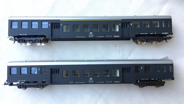 Lima H0 - 8038/9118 - Railcar - BD with matching sidecar - FS