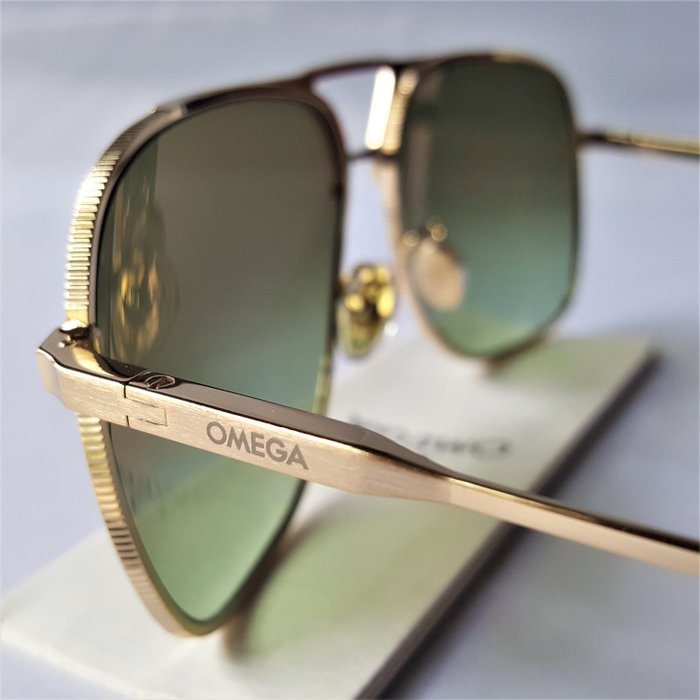 Other brand – Omega Ω – Gold – Barberini Lenses – Aviator – New – Zonnebril
