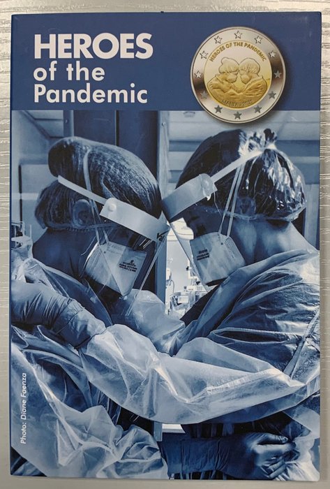 Malta. 2 Euro 2021 "Heroes of the pandemic"  (Zonder Minimumprijs)