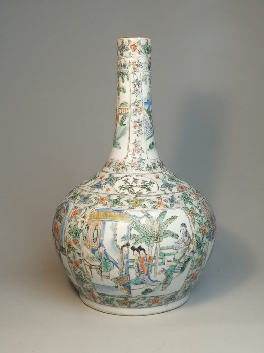 Vase - Canton - Porcelain - Vase canton - China - Qing Dynasty (1644-1911)