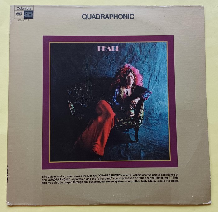 Janis Joplin - Pearl QUADRAPHONIC - LP's - Mauvais pressage - 1972/1972