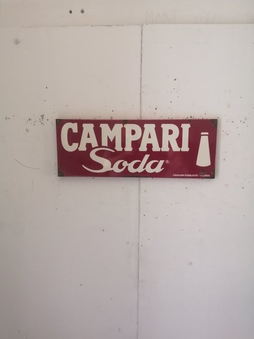Campari - Cavalieri - Plaque émaillée (1) - Métal