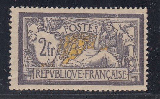 Frankreich - No reserve price. Merson, 2 francs purple and yellow, mint* - VF - Yvert n 122