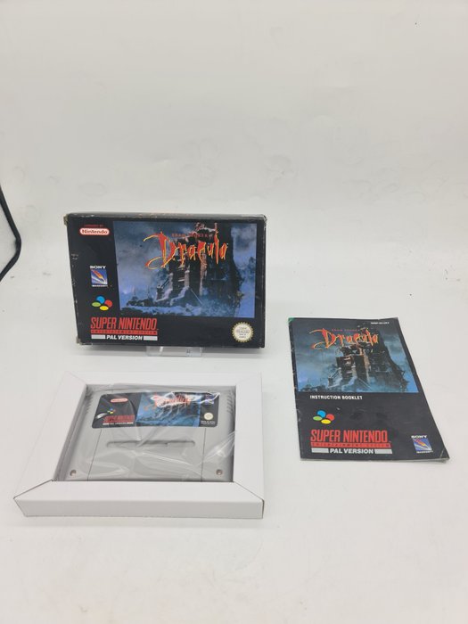 Nintendo - Extremely Rare - Super Nintendo SNES - Bram Stoker's DRACULA First edition UKV EDITION - Boxed with manual, Inlay and game - Videospiel - In Originalverpackung