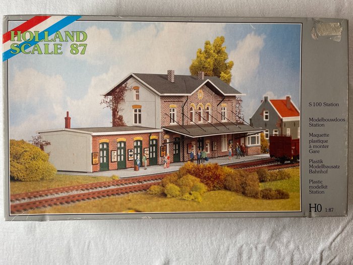 Holland Scale H0 - S 100 - Scenery - Building kit 4th class Staatsspoor station