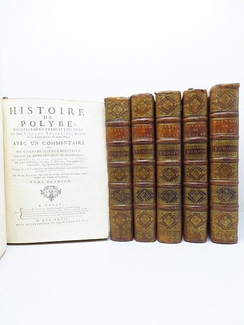 Polybe, Folard, Thuillier - Histoire de Polybe - 1727/1730