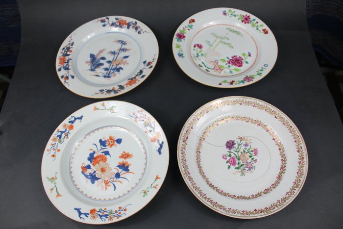 Dishes (4) - Porcelain - China - Qianlong (1736-1795)