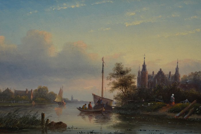 Jan Jacob Spohler (1811-1866/79) - Rivierlandschap
