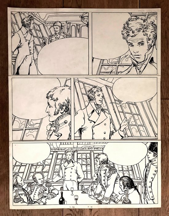 Manara & Pratt - El Gaucho - Huge original page (p.16) - (1995)