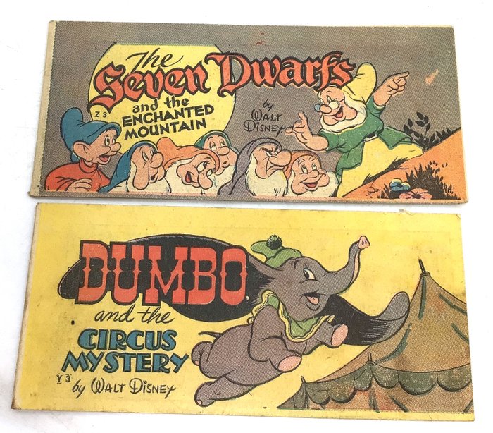 Disney Cheerios - The Seven Dwarfs and the Enchanted Mountain (Z-3) + Dumbo and the Circus Mystery (Y-3) - Geniet - Eerste druk - (1947)