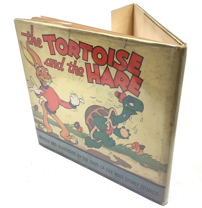 Disney - The Tortoise and the Hare (with rare dust jacket) - Hardcover - Eerste druk - (1935)