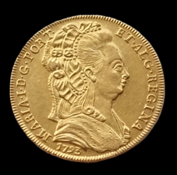 Portugal. D. Maria I (1786-1799). Peça (6.400 Reis) 1793 - Lisboa - Toucado