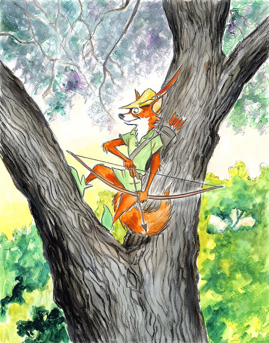 "Robin Hood is always Ready" - Fine Art Giclée - Tony Fernandez Signed - First edition