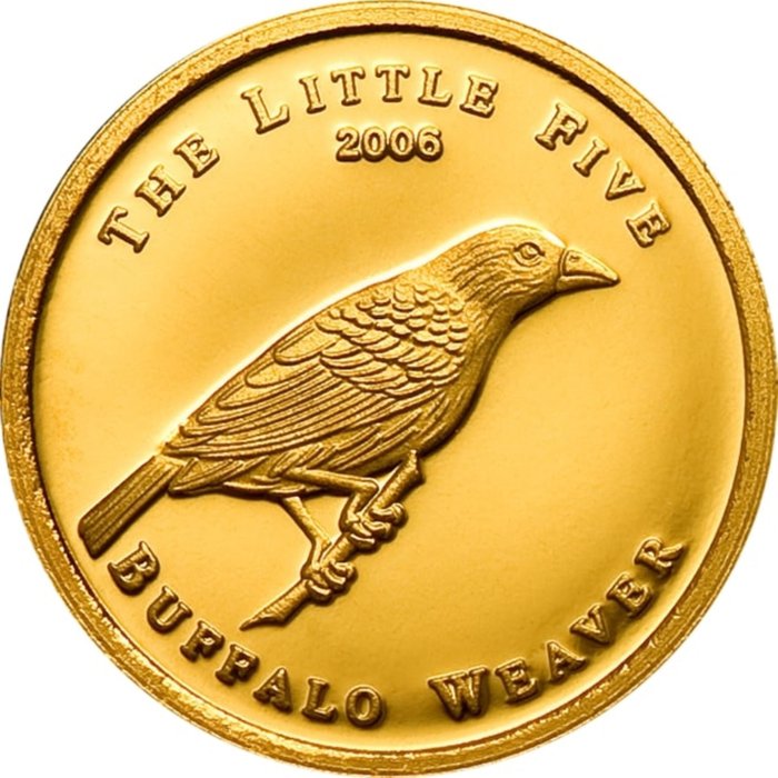 Palau. 1 Dollar 2006 'Buffalo Weaver - The Little Five Series' - with a Certificate of Authenticity