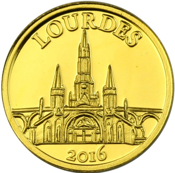 Mali. 100 Francs 2016 'Lourdes' - with a Certificate of Authenticity