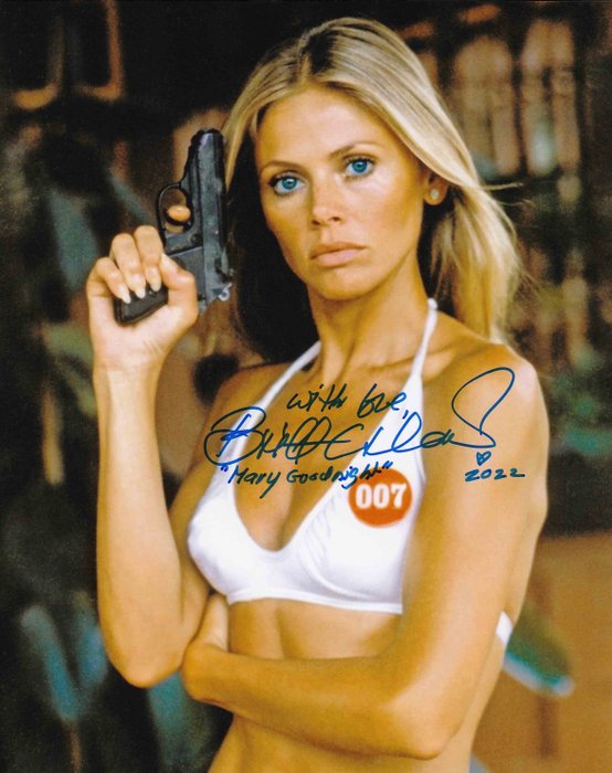 James Bond 007: The Man with the Golden Gun - Signed by Britt Ekland (Mary Goodnight) - Autograph, Photo, with a COA