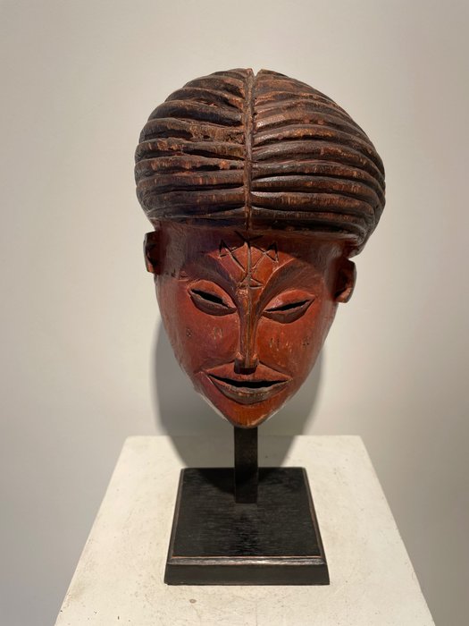 Mask - Chokwe Lwena - 20cm (1) - Wood, pigment - Chokwe Lwena - Belgian Congo 